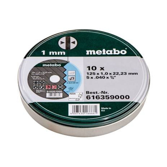 DISC CUTTING 125 x 1.0 x 22.23 (PACK 10)