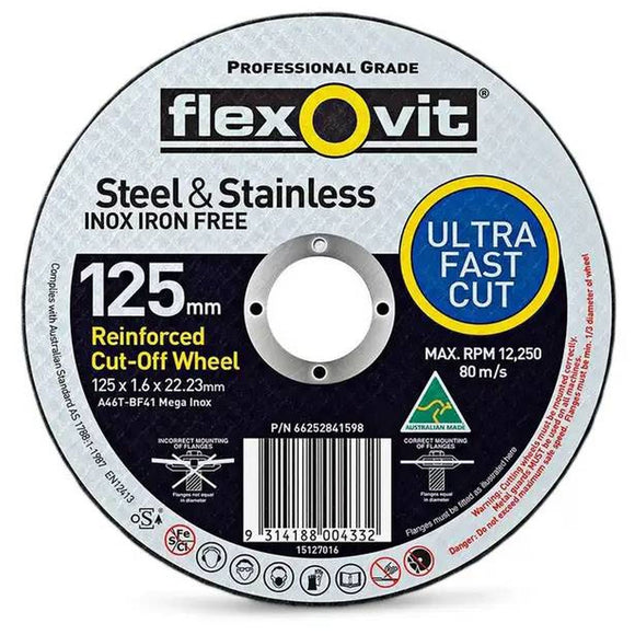 DISC CUTTING 125 x 1.6 x 22.23