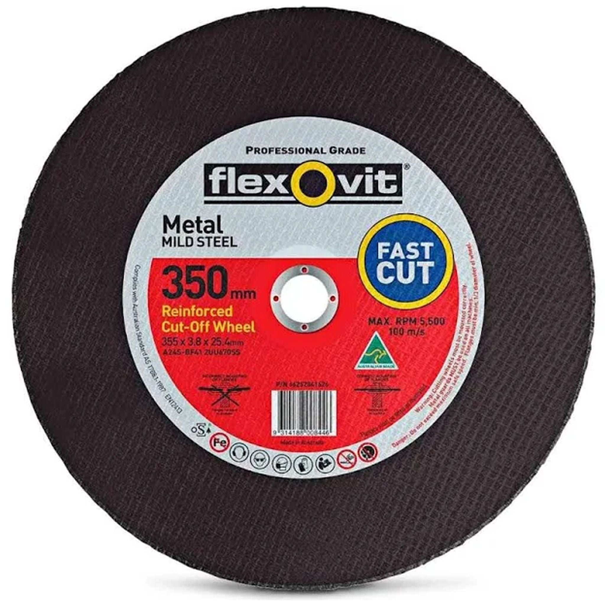 DISC CUTTING 350 x 3.8 x 25.4 RAIL 