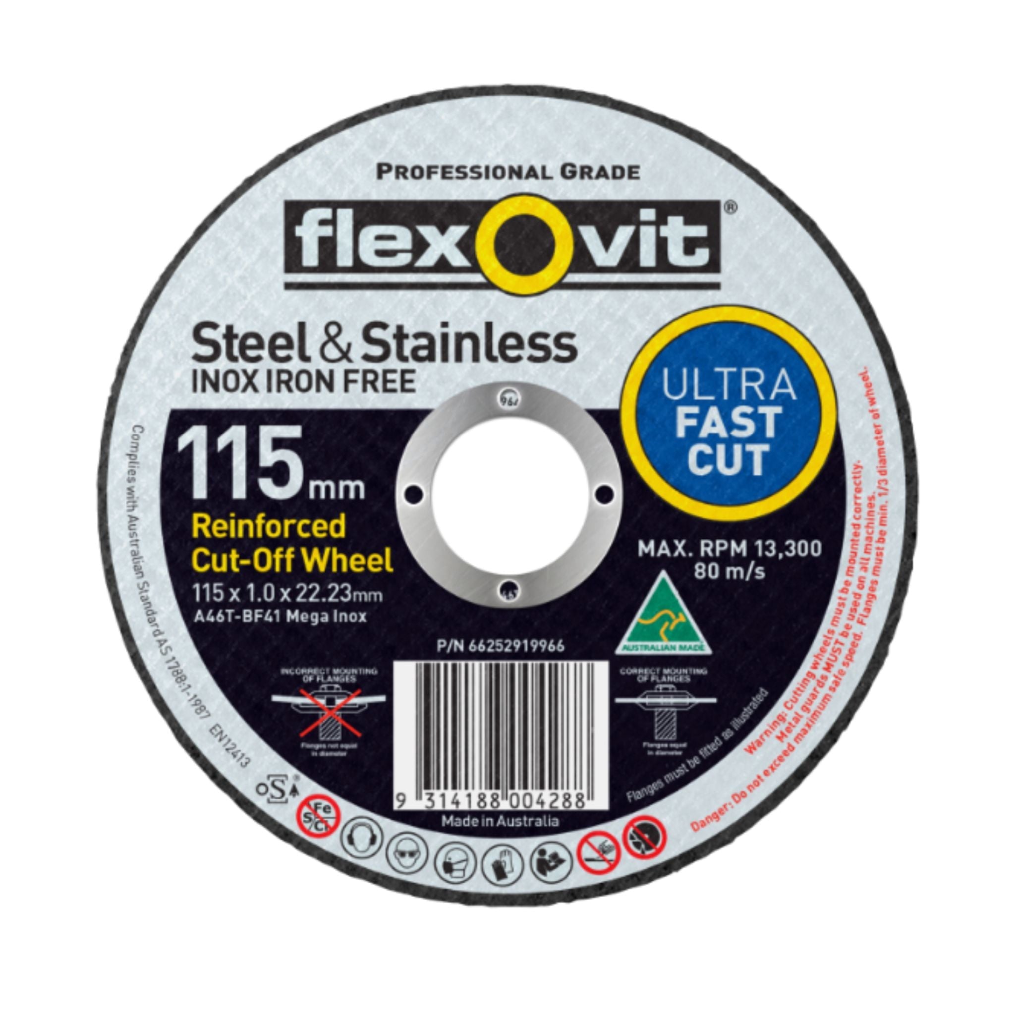 DISC CUTTING 115 x 1.0 x 22.23 - ULTRA THIN