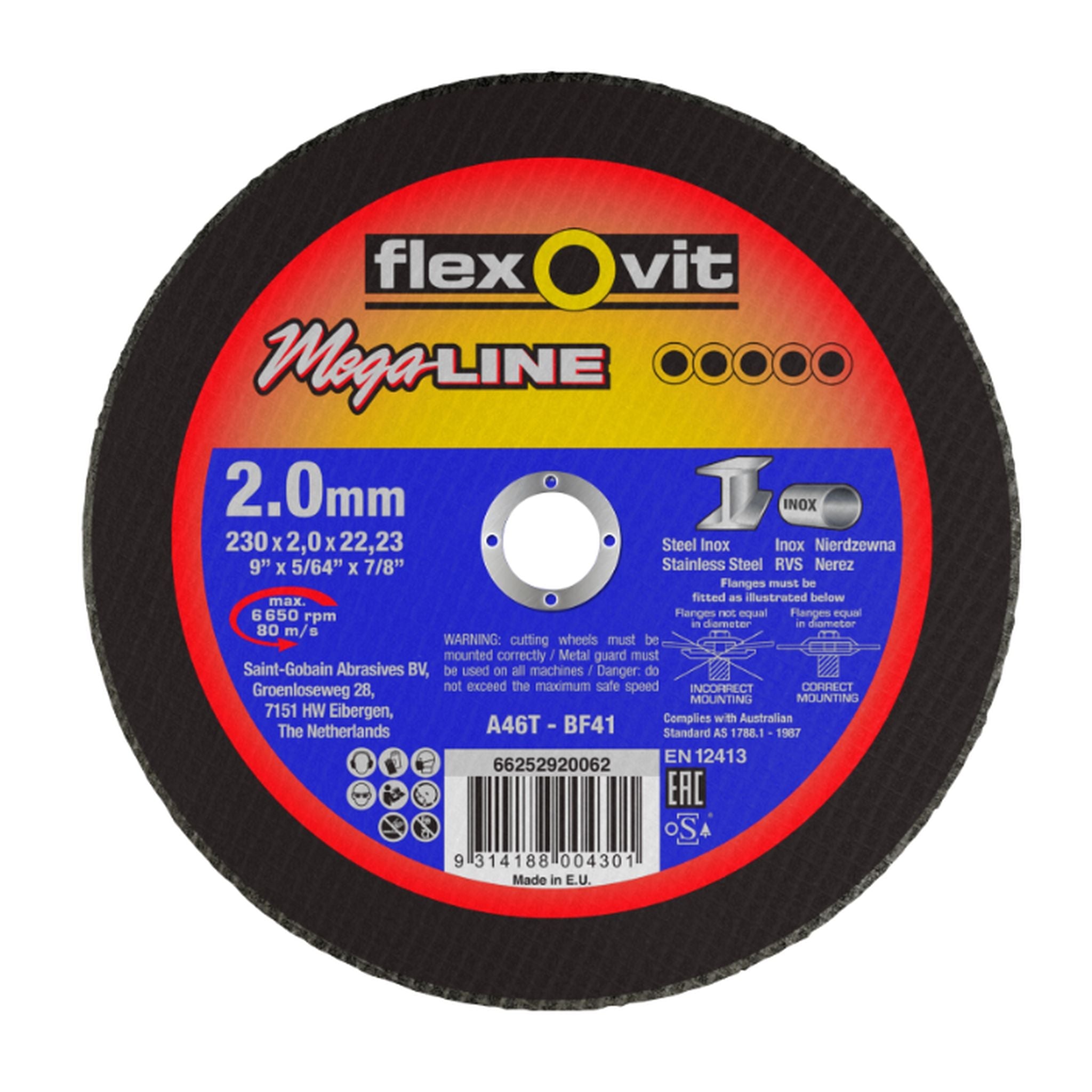 DISC CUTTING 230 x 2.0 x 22.23 - ULTRA THIN