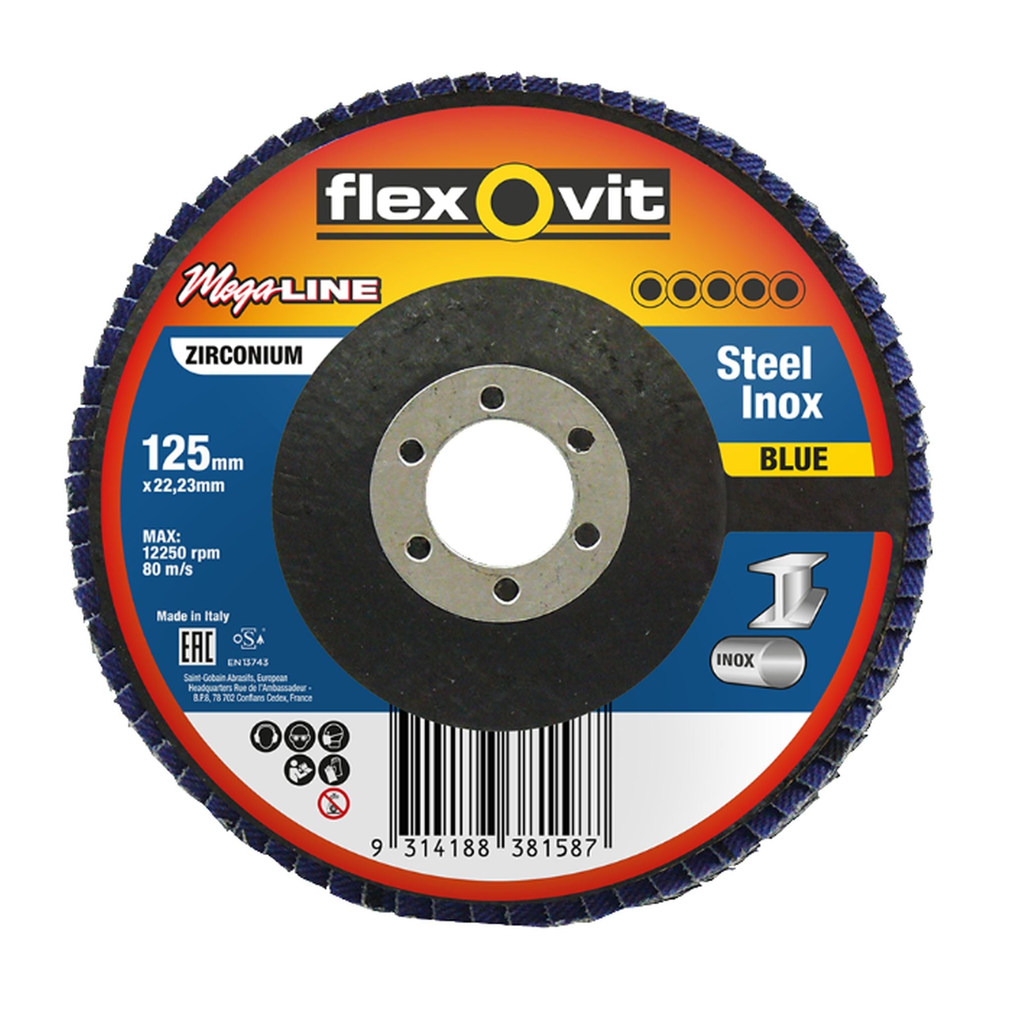 DISC FLAP 125 x 22.2 x Z60