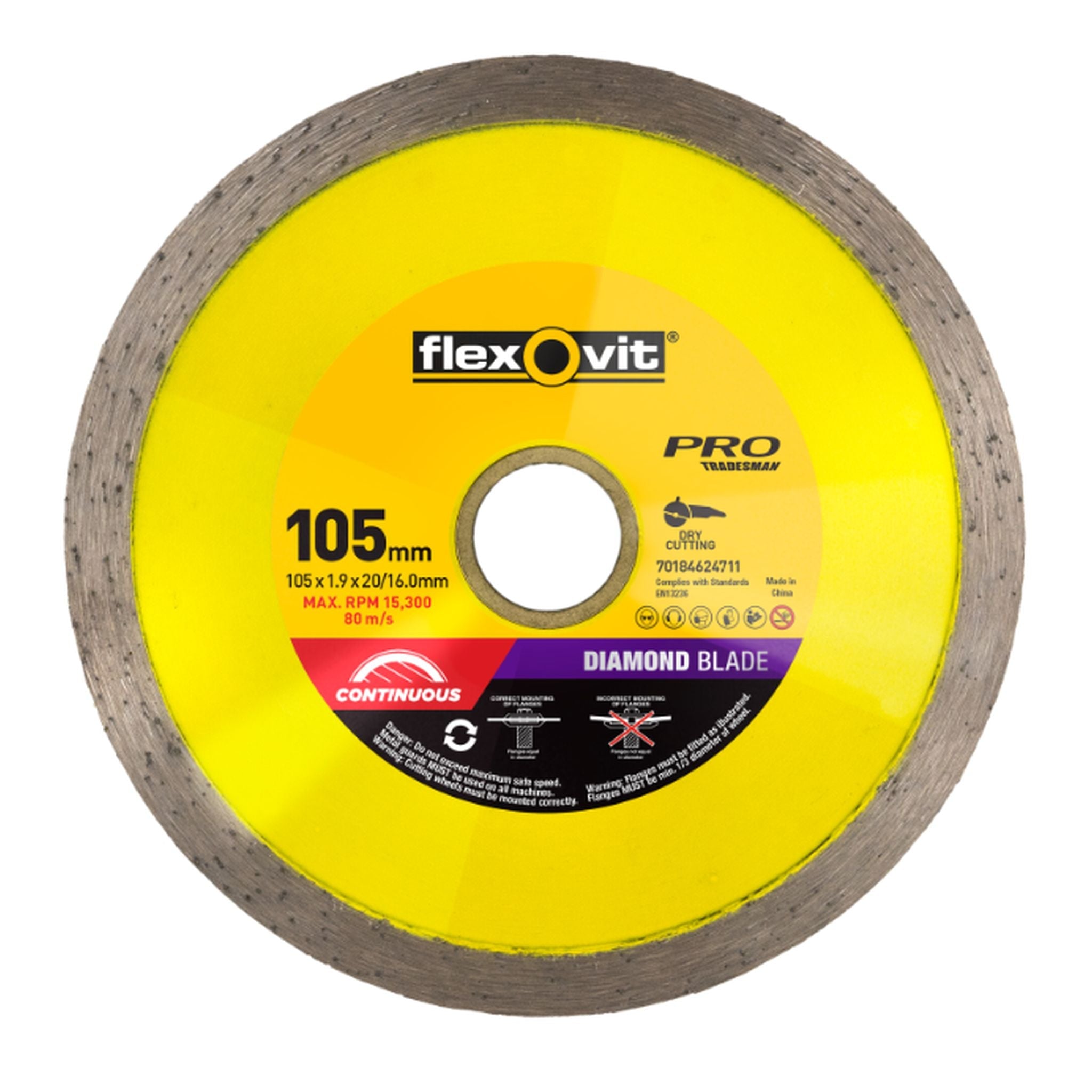 DISC DIAMOND BLADE 105 x 1.6 x 20/16