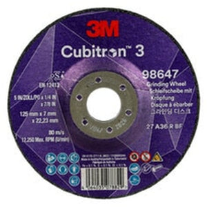 DISC GRINDING 125 x 7.0 x 22.23 CUBITRON 3