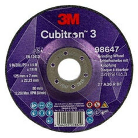 DISC GRINDING 125 x 7.0 x 22.23 CUBITRON 3