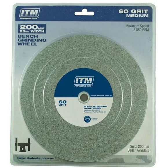 BENCH GRINDER WHEEL 200 x 25 x 60G