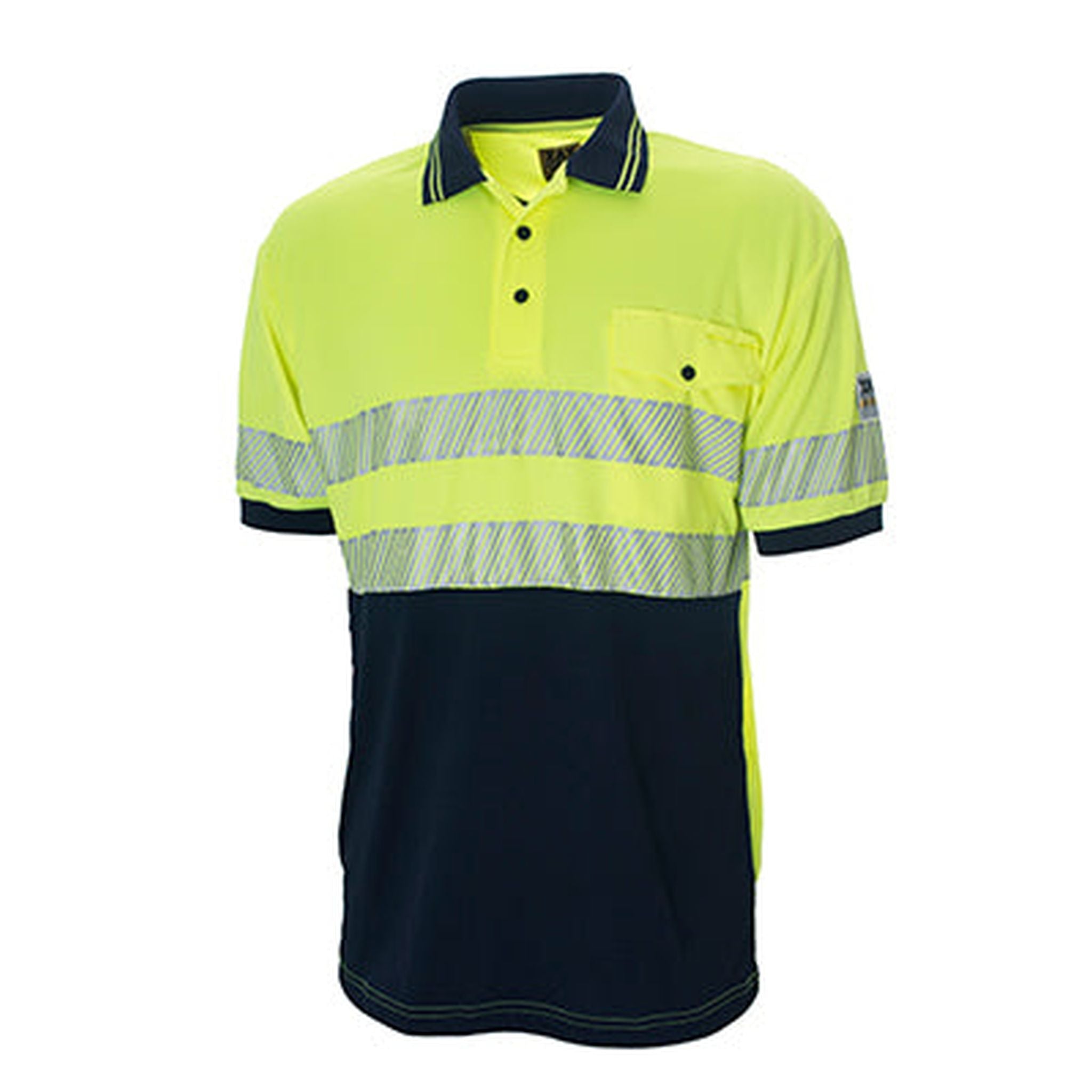 SHIRT S/S MICROMESH HI VIS REF YEL/NA S