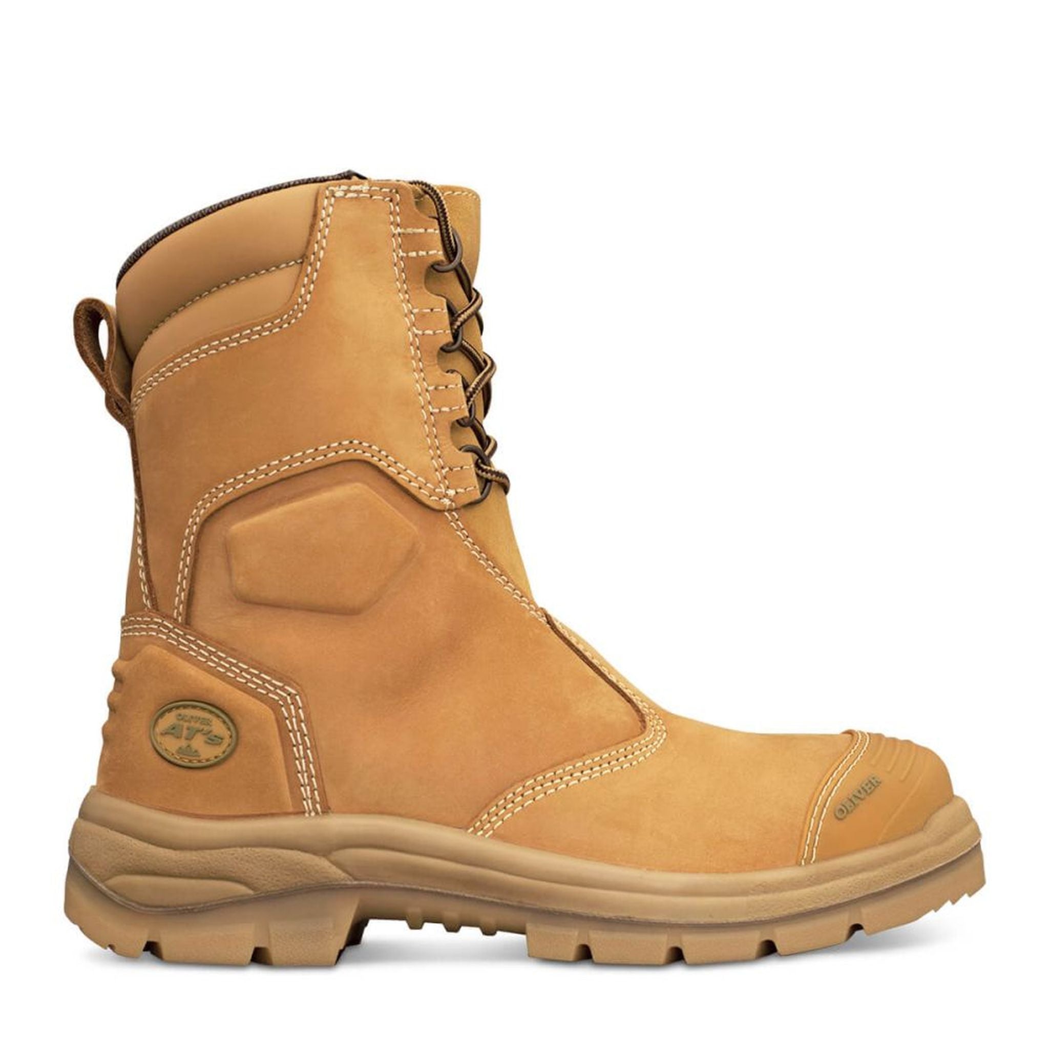 BOOT ZIP SIDE HIGH LEG WHEAT OLIVER 8
