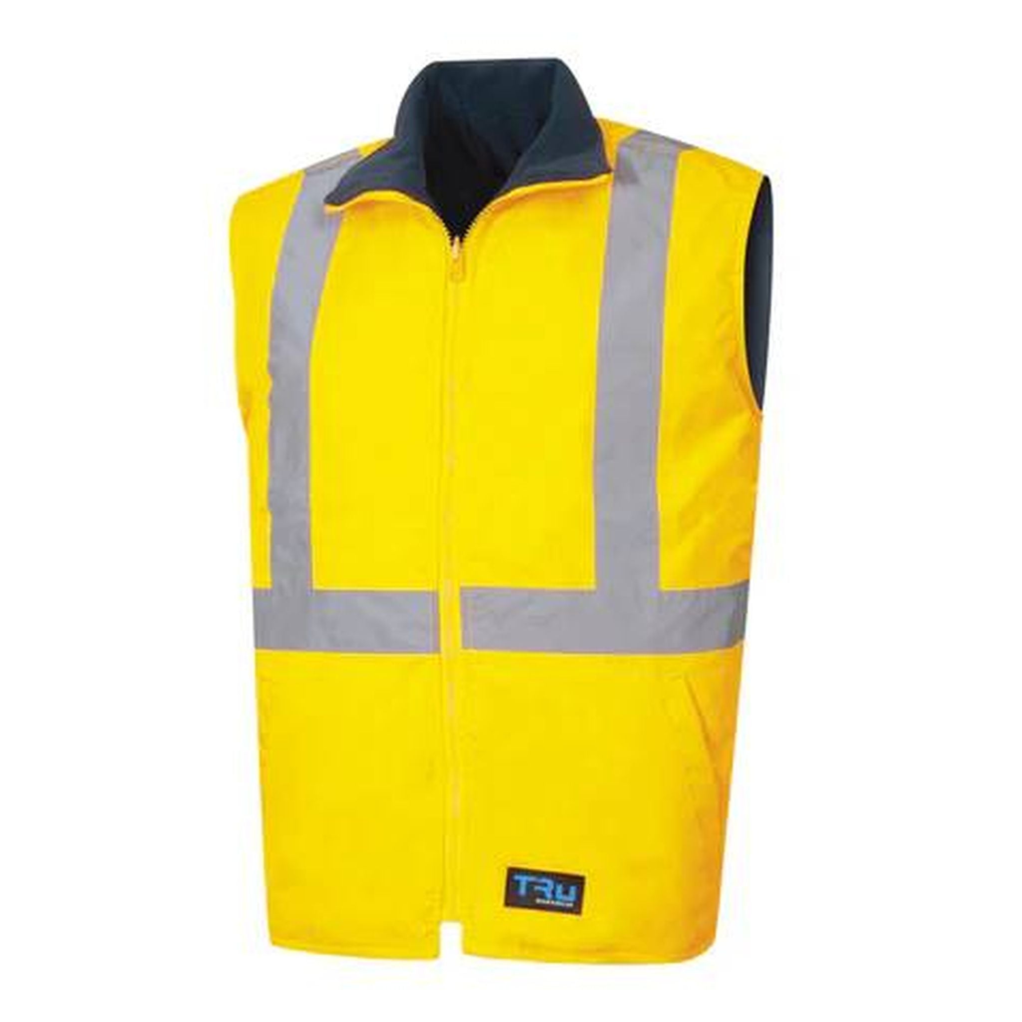 VEST WET WEATHER REVERSABLE YEL/NAV SIZE S