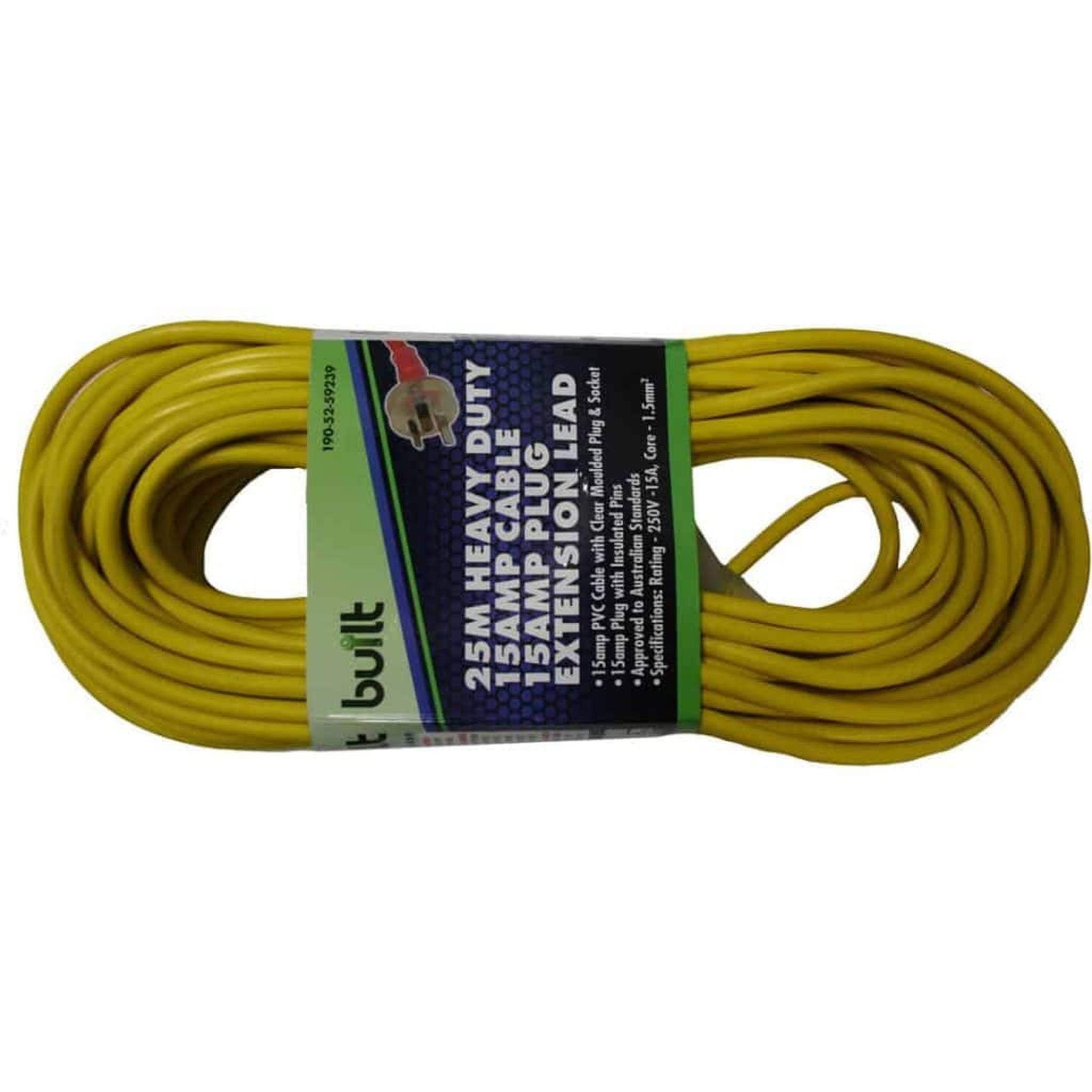 EXTENSION LEAD 15A HEAVY DUTY 25M