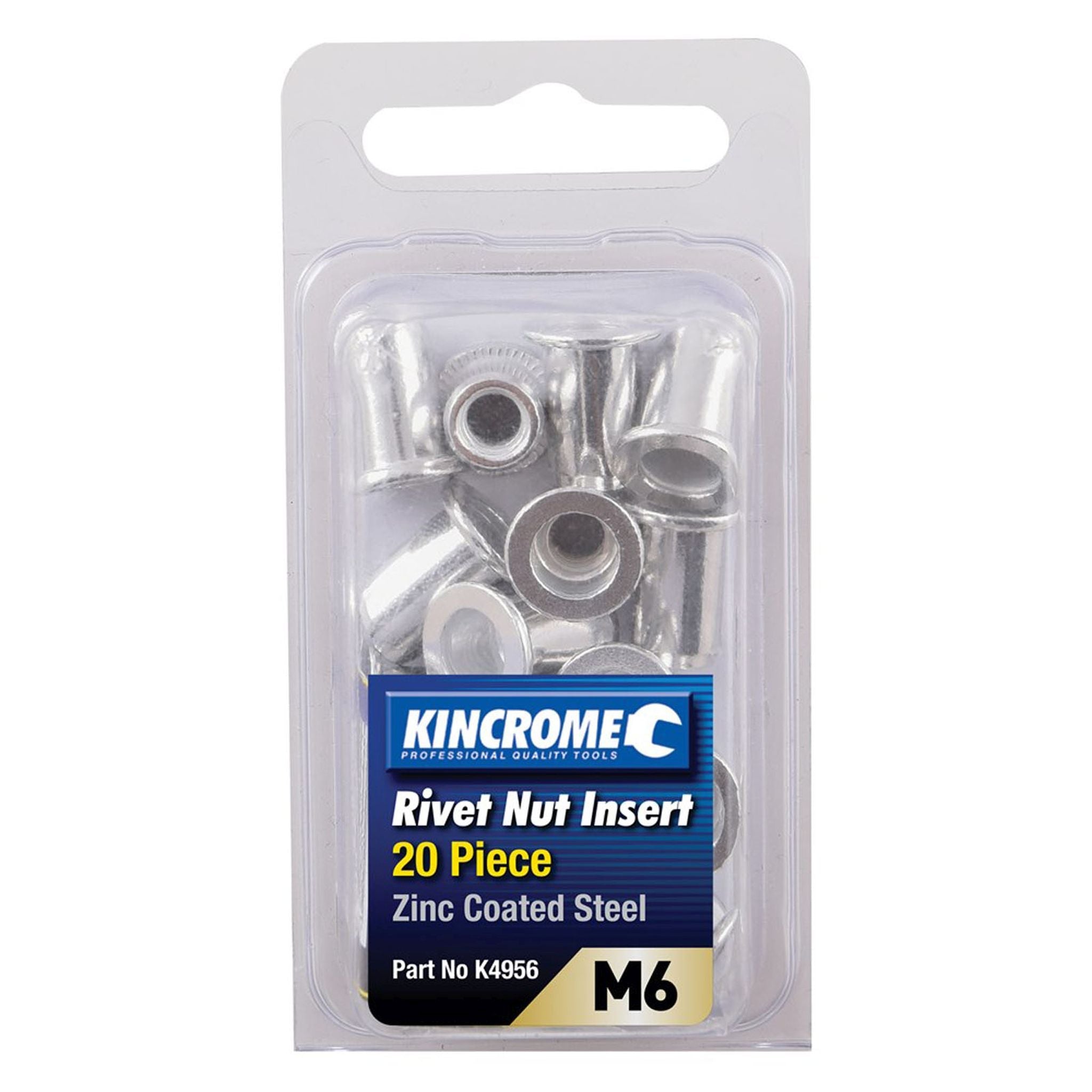 RIVET NUTS M6 STEEL PKT 20