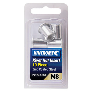 RIVET NUTS M8 STEEL PKT 10