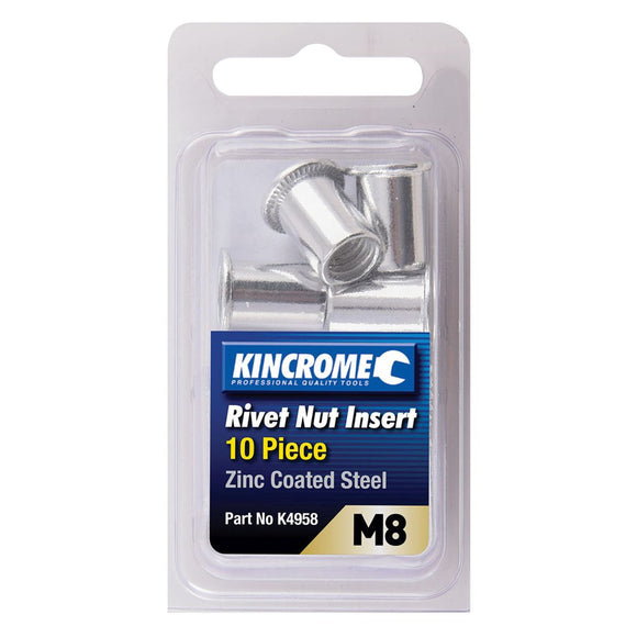 RIVET NUTS M8 STEEL PKT 10