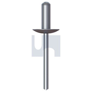 RIVET FLANGE 3.2 x 3.2 ALUMINIUM #42