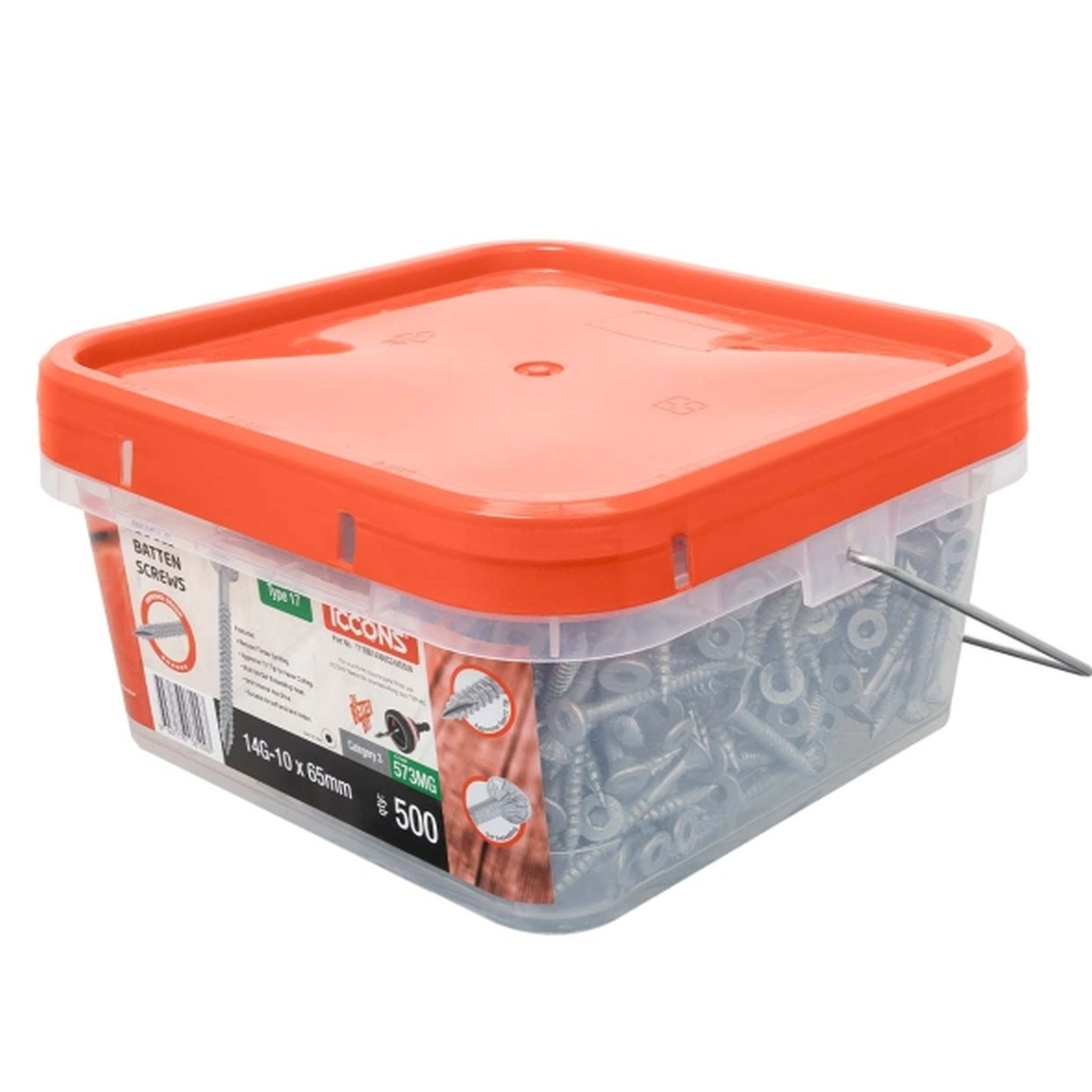 BUGLE BATTEN SCREW TYPE 17 C3 14-10X75 (PACK500)