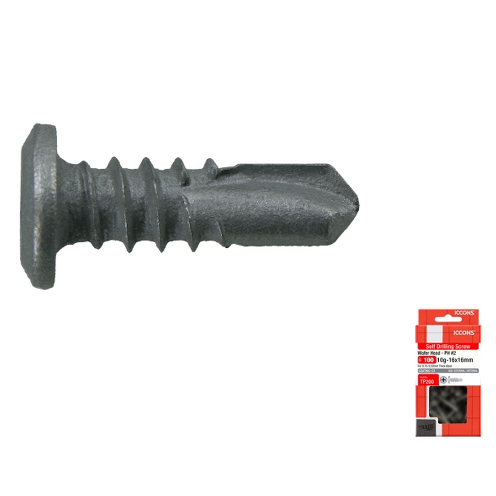 SCREW SD WAFER COARSE C3 10-16 X 30 PACK 50