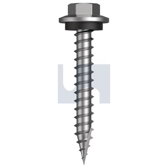 TEK SCREW TYPE 17 12G x 11TPI x 30MM SEAL (PACK 100)