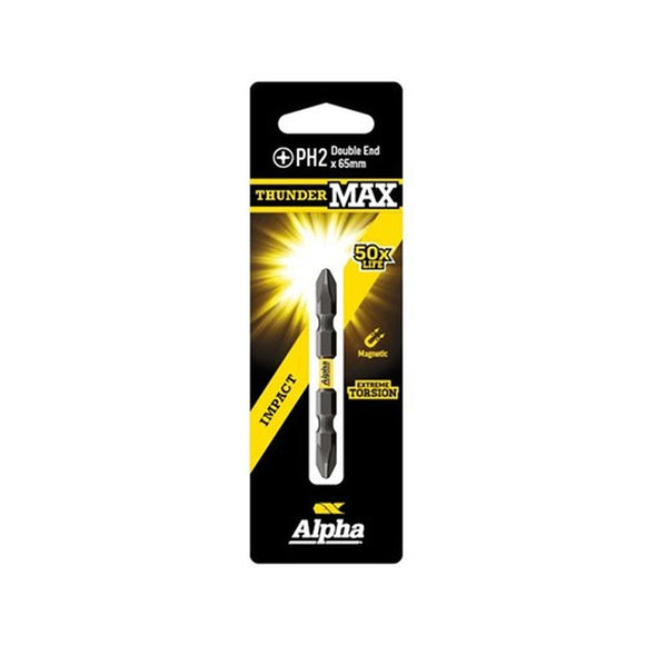POWER BIT D/E PH2 65MM 2 PACK 