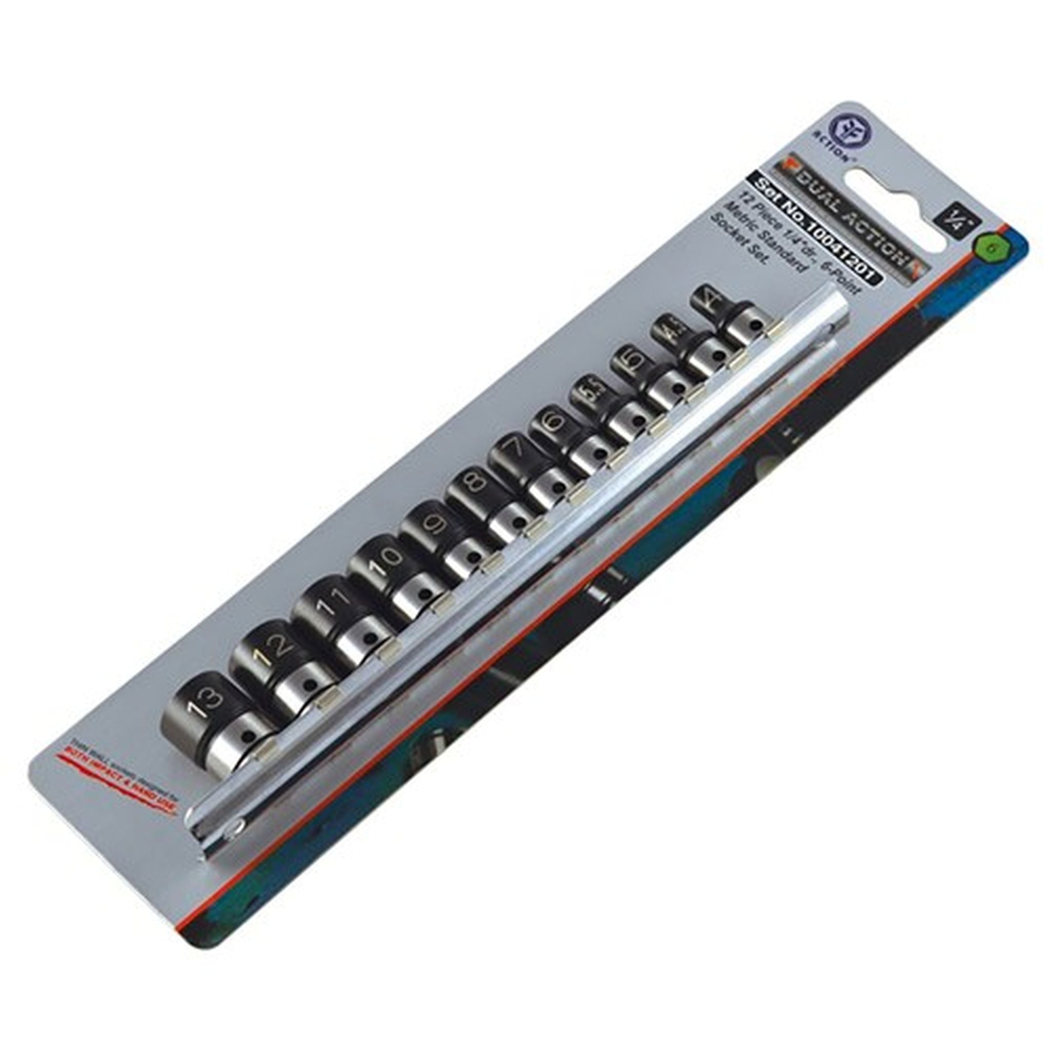 DASET2M-12PCS 6PT 1/4 DR 4-13 DB