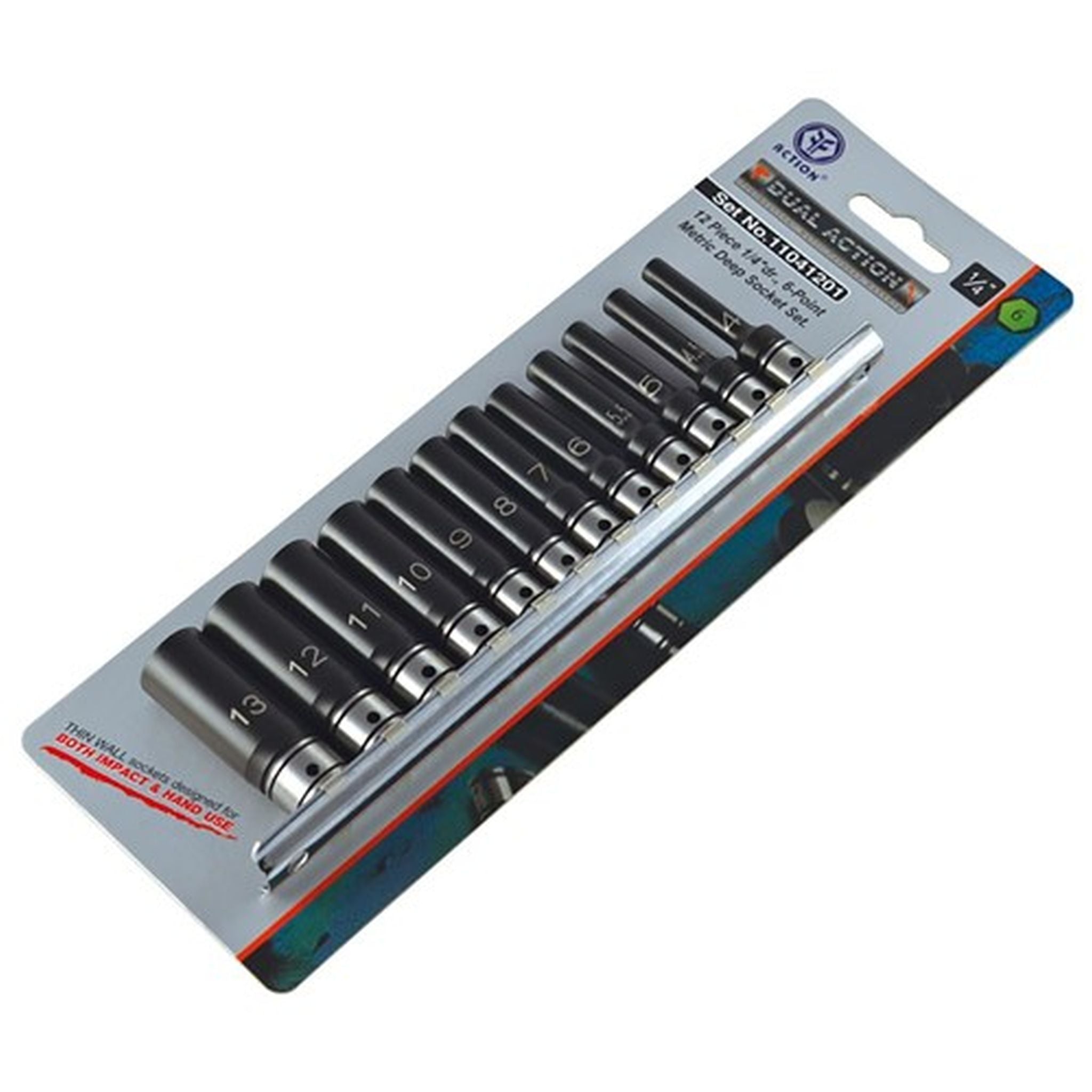 DASET2ML-12PCS 6PT 1/4 DR 4-13 DB