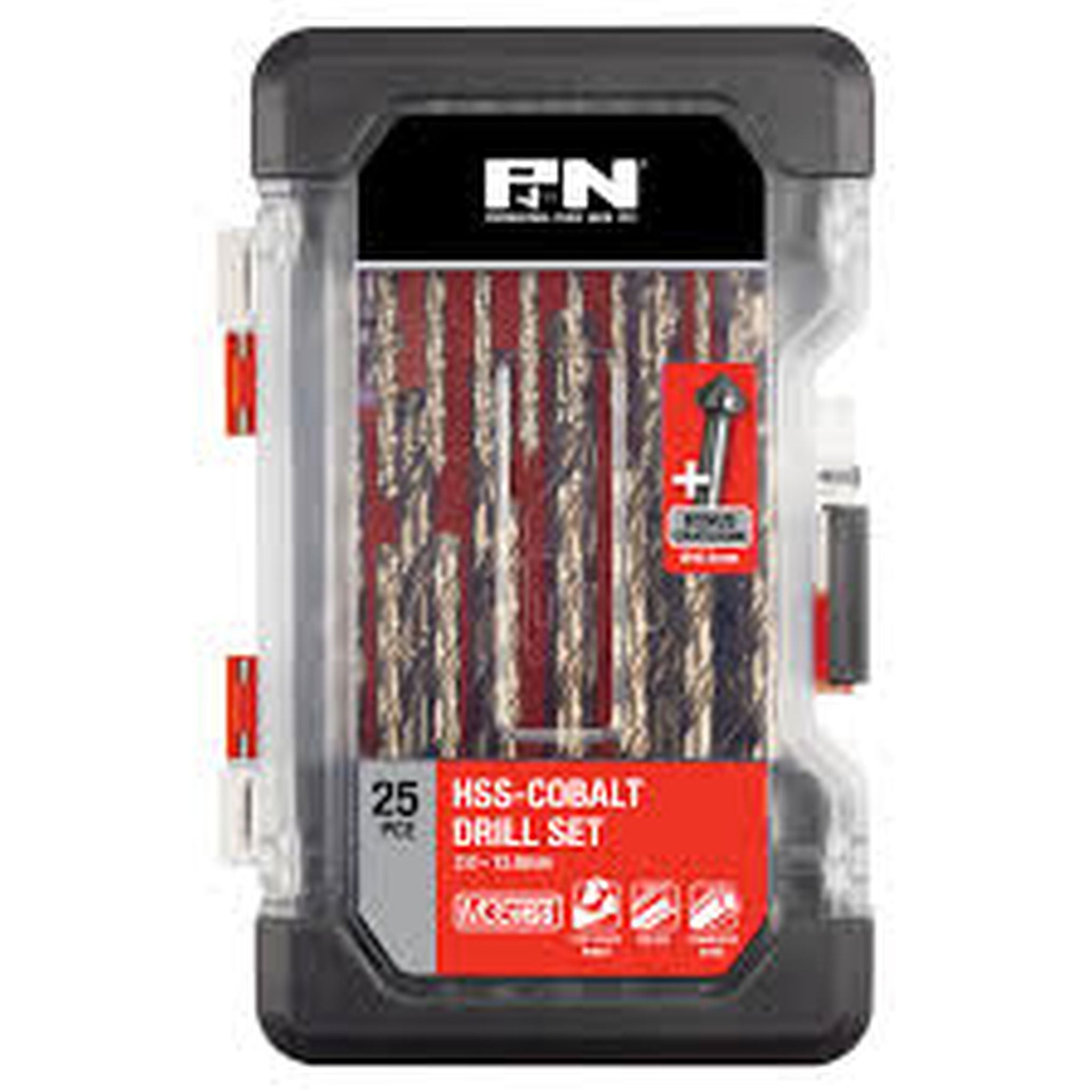 DRILL SET COBALT METRIC 25 PCE
