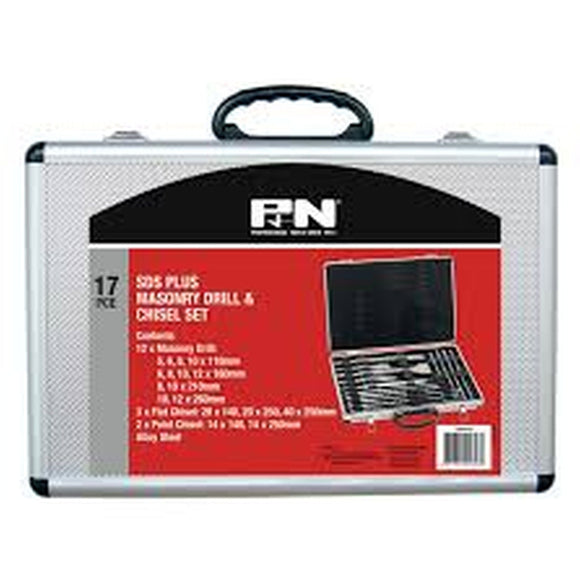 DRILL & CHISEL SET SDS 17PCE