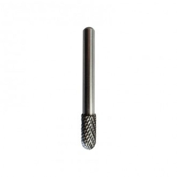 BURR D-CUT 08x19mm 1/4' SHNK B/N CYL
