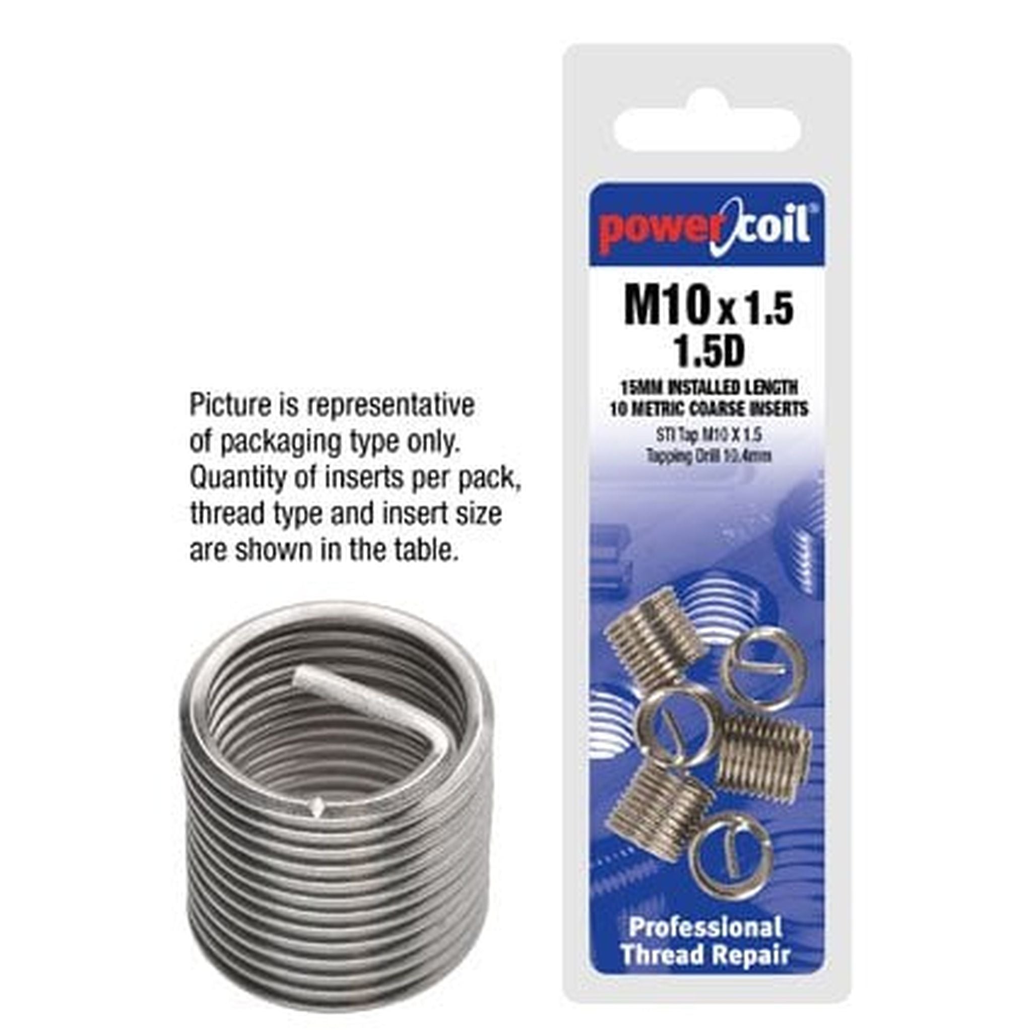 INSERT M4 x 0.7mm x 1.5D MC - 10Pk  