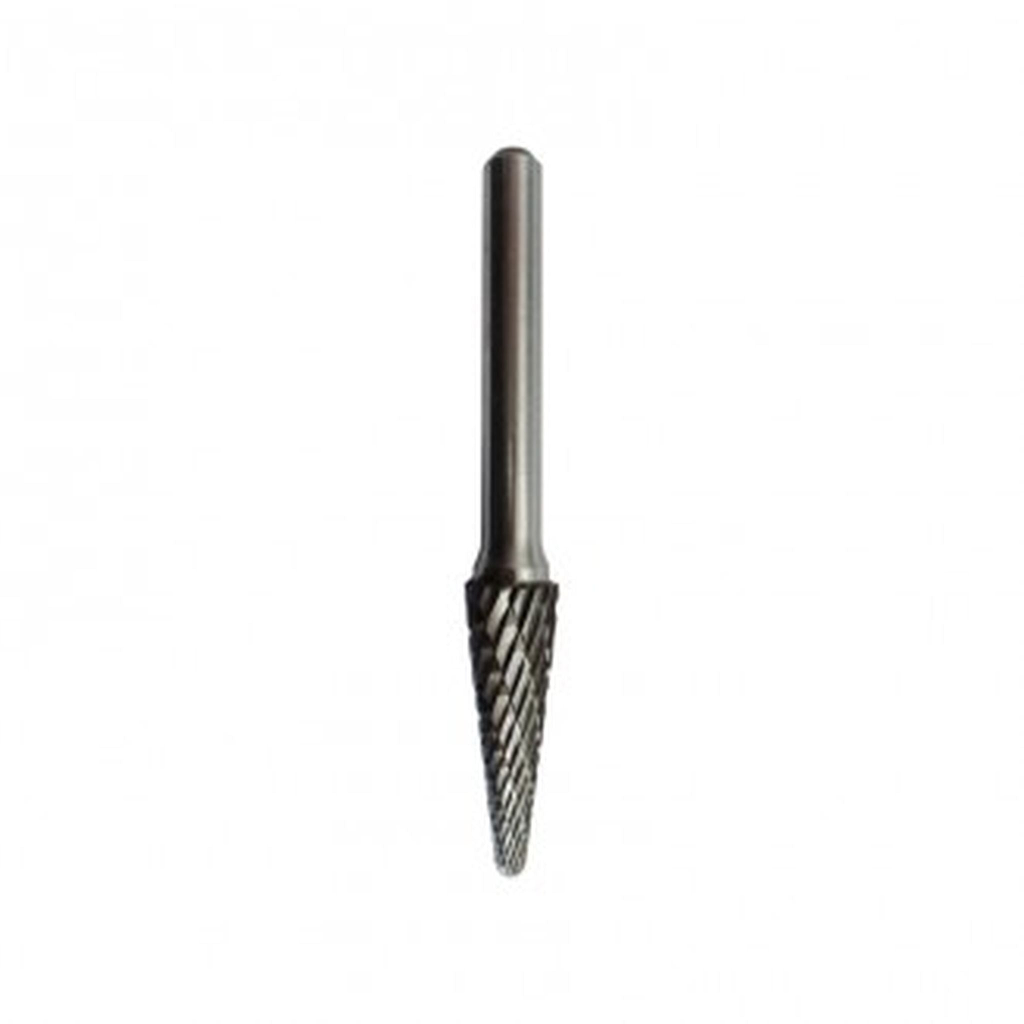 BURR D-CUT 10x25mm 1/4' SHNK B/N CONE