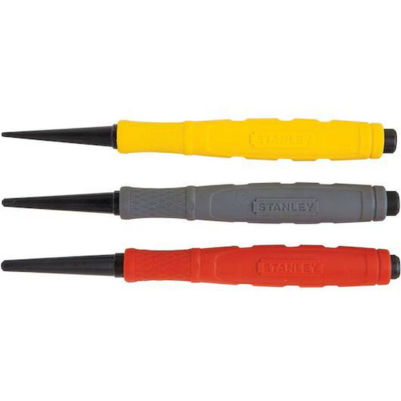 3PC NAIL PUNCH SET CUSHION GRIP (0.8, 1.6, 2.4MM)