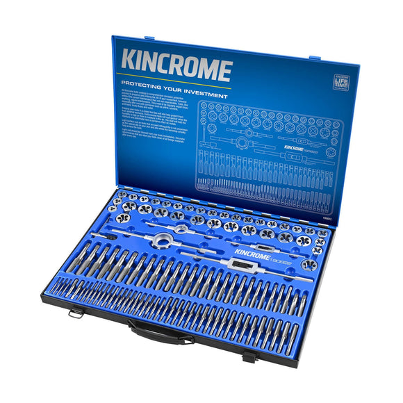 TAP & DIE SET 110 PCE UNC/UNF/MET