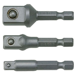 ADAPTOR 1/4 x 50MM HEX X 3/8 SQUARE
