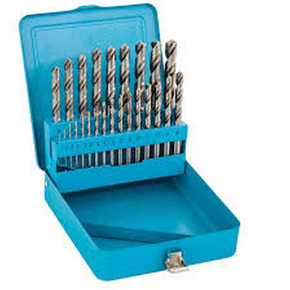 DRILL SET METIC 25 PCE - METAL CASE
