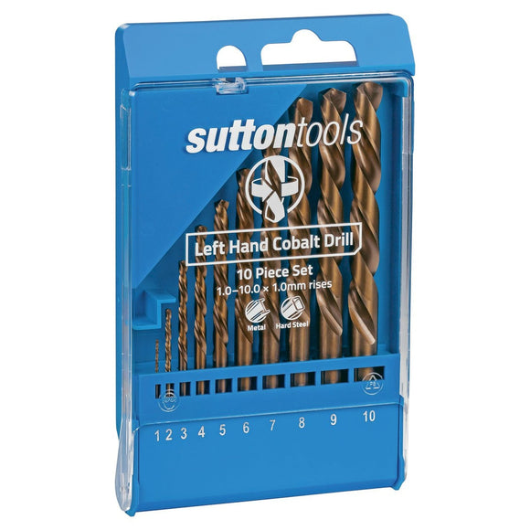 DRILL SET LEFT HAND 10PCE