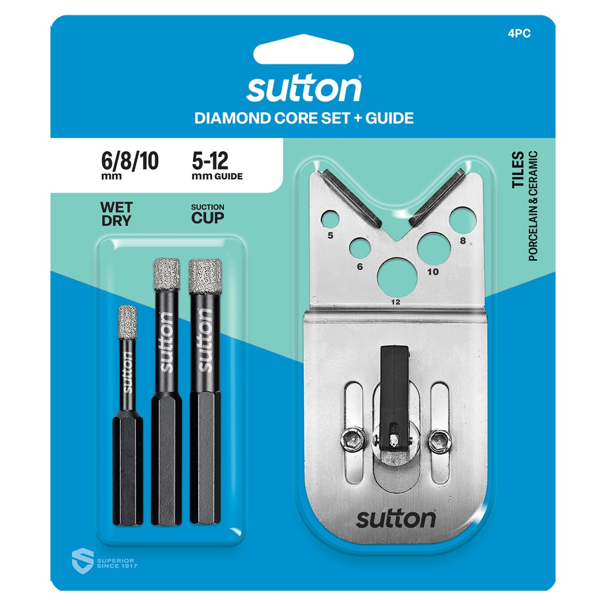 DRILL DIAMOND CORE 6-10mm 3PCE
