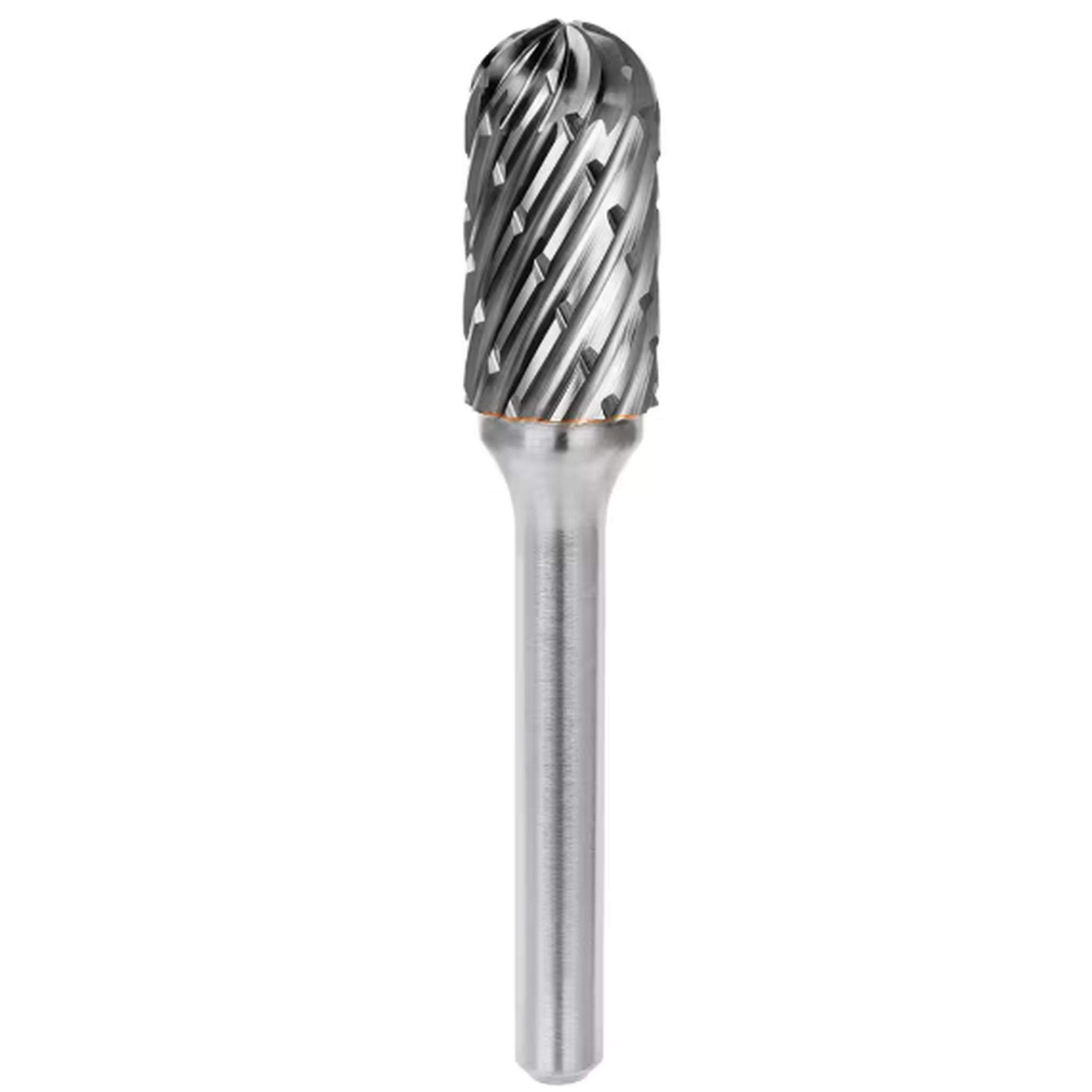 BURR D-CUT 10x19mm 1/4 SHNK B/N CYL - STEEL