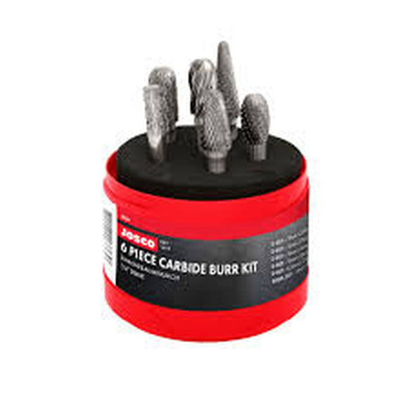 BURR KIT 6PCE 1/4 SHANK