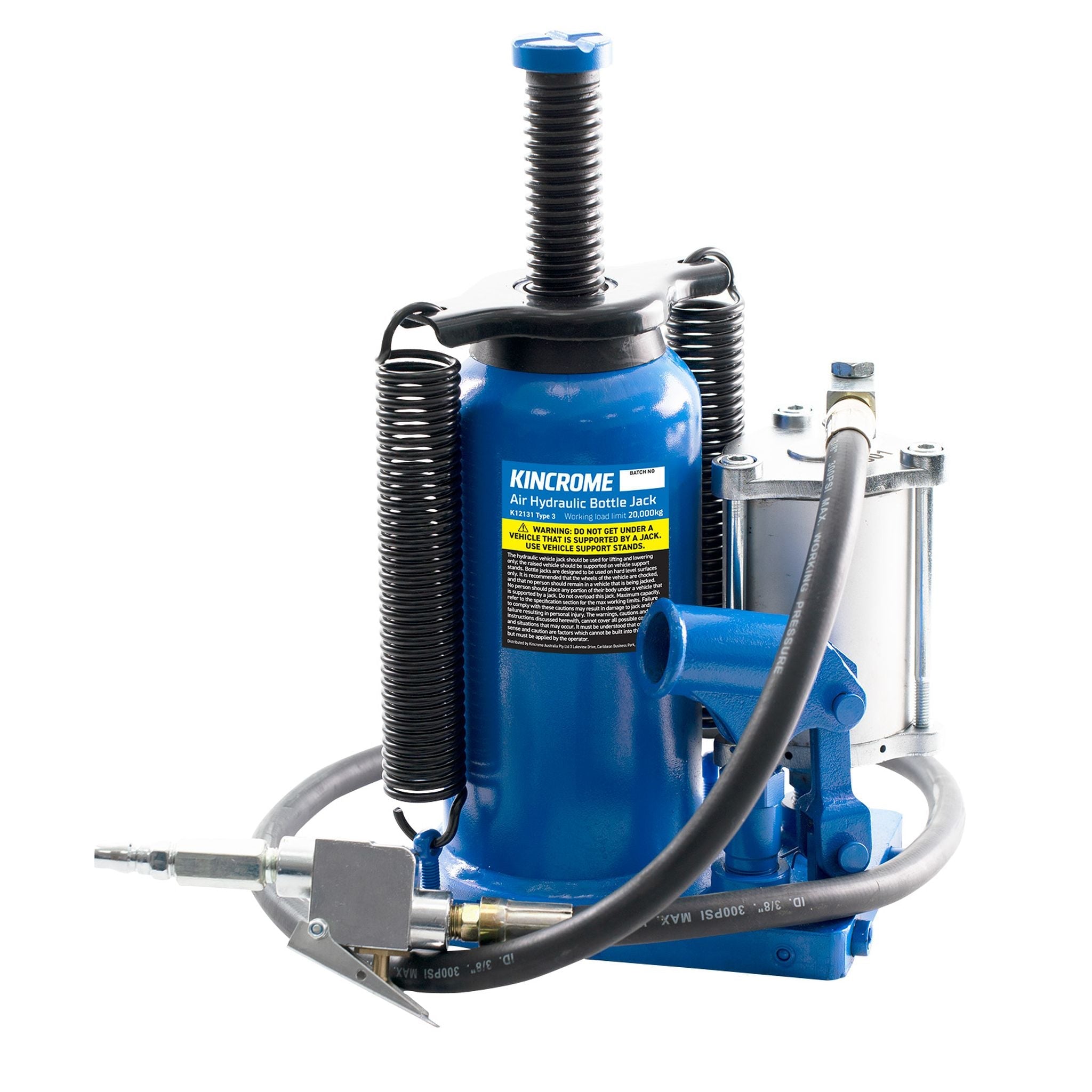 AIR/HYDRAULIC BOTTLE JACK 20T