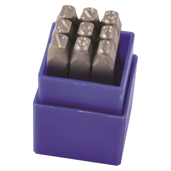 NUMBER STAMP SET 8MM 9PCE