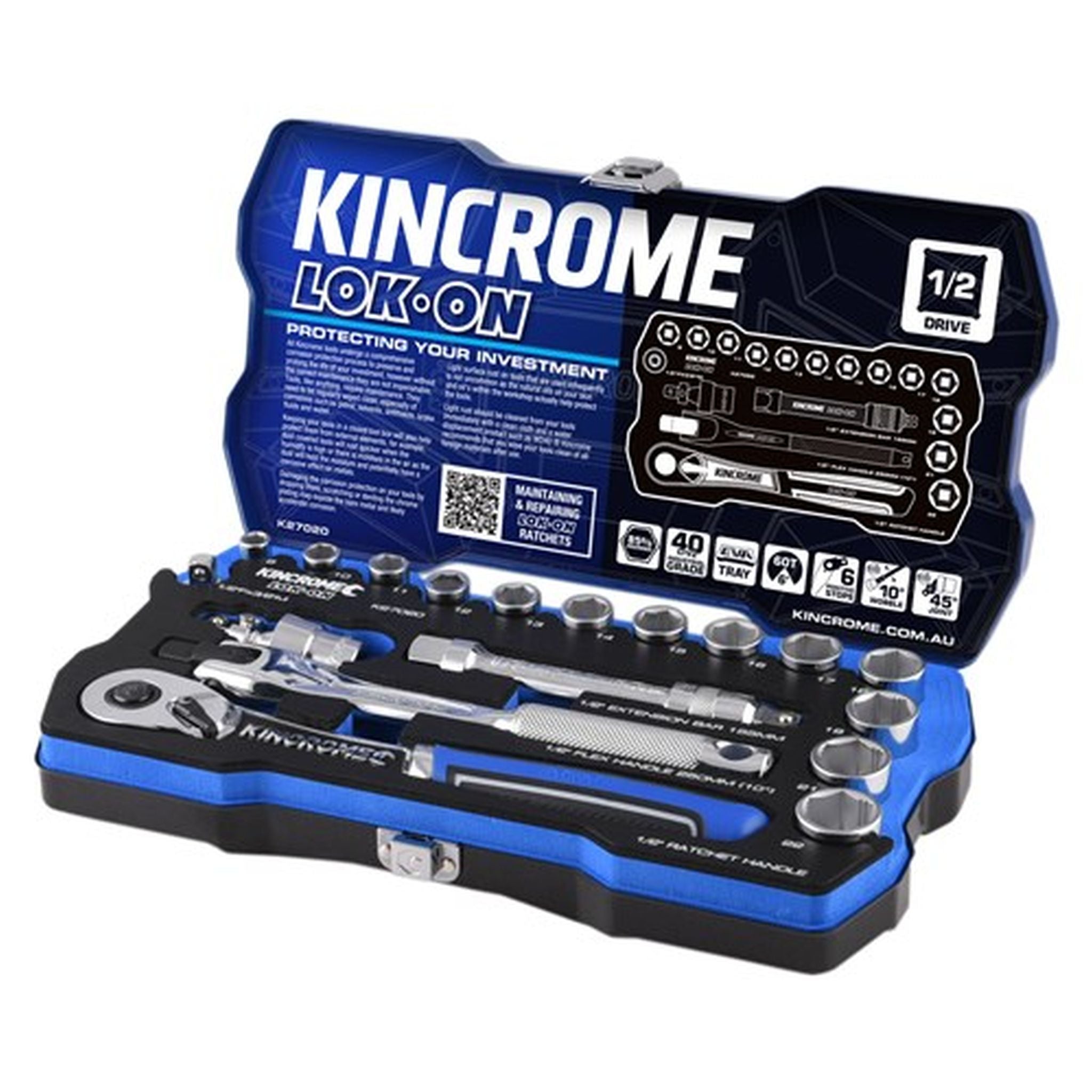 LOKON SOCKET SET 1/2 18P METRIC