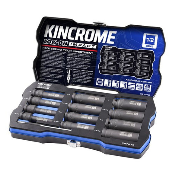 SOCKET SET DEEP 1/2INCH 12PCE IMPERIAL IMPACT