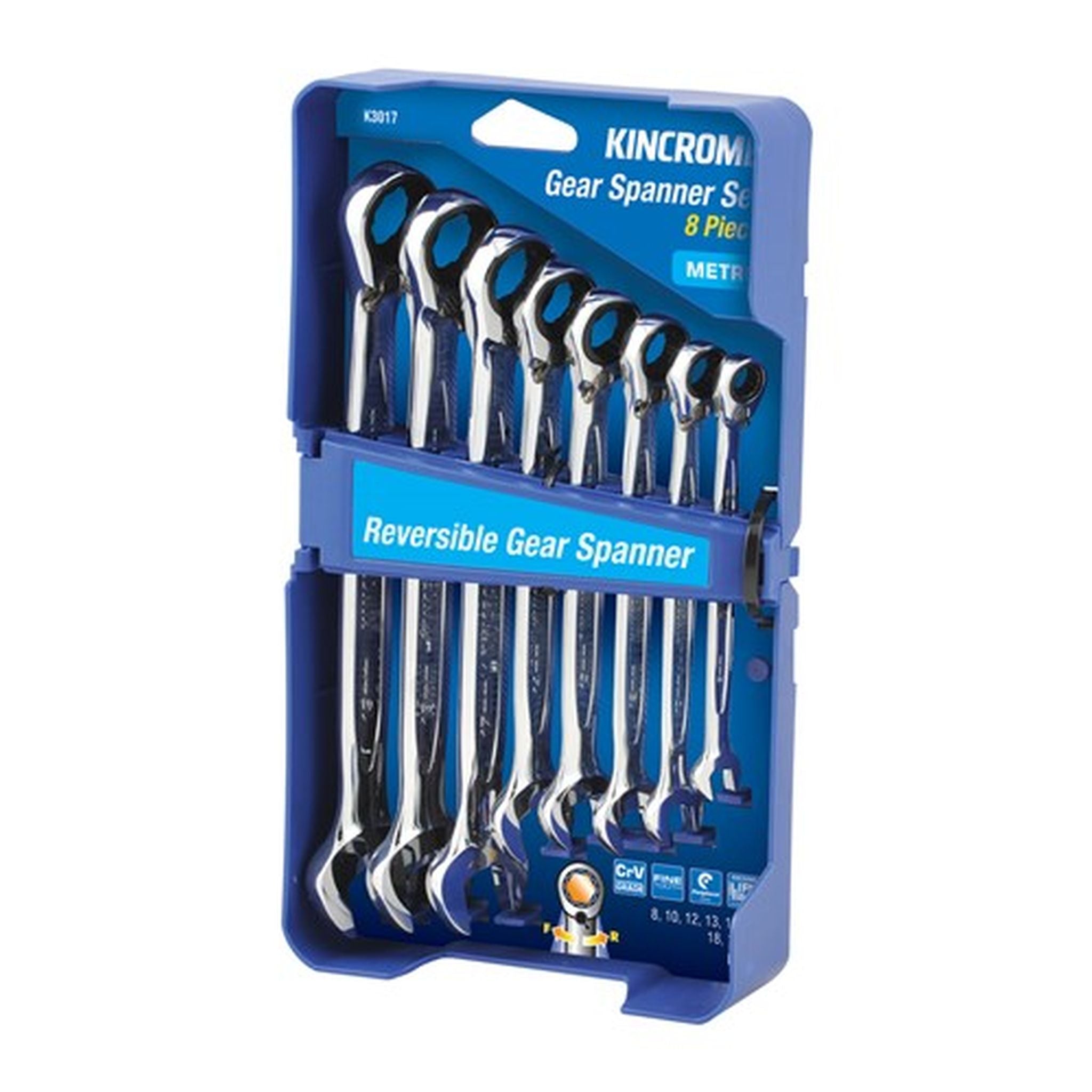 GEAR SPANNER SET METRIC 8PCE