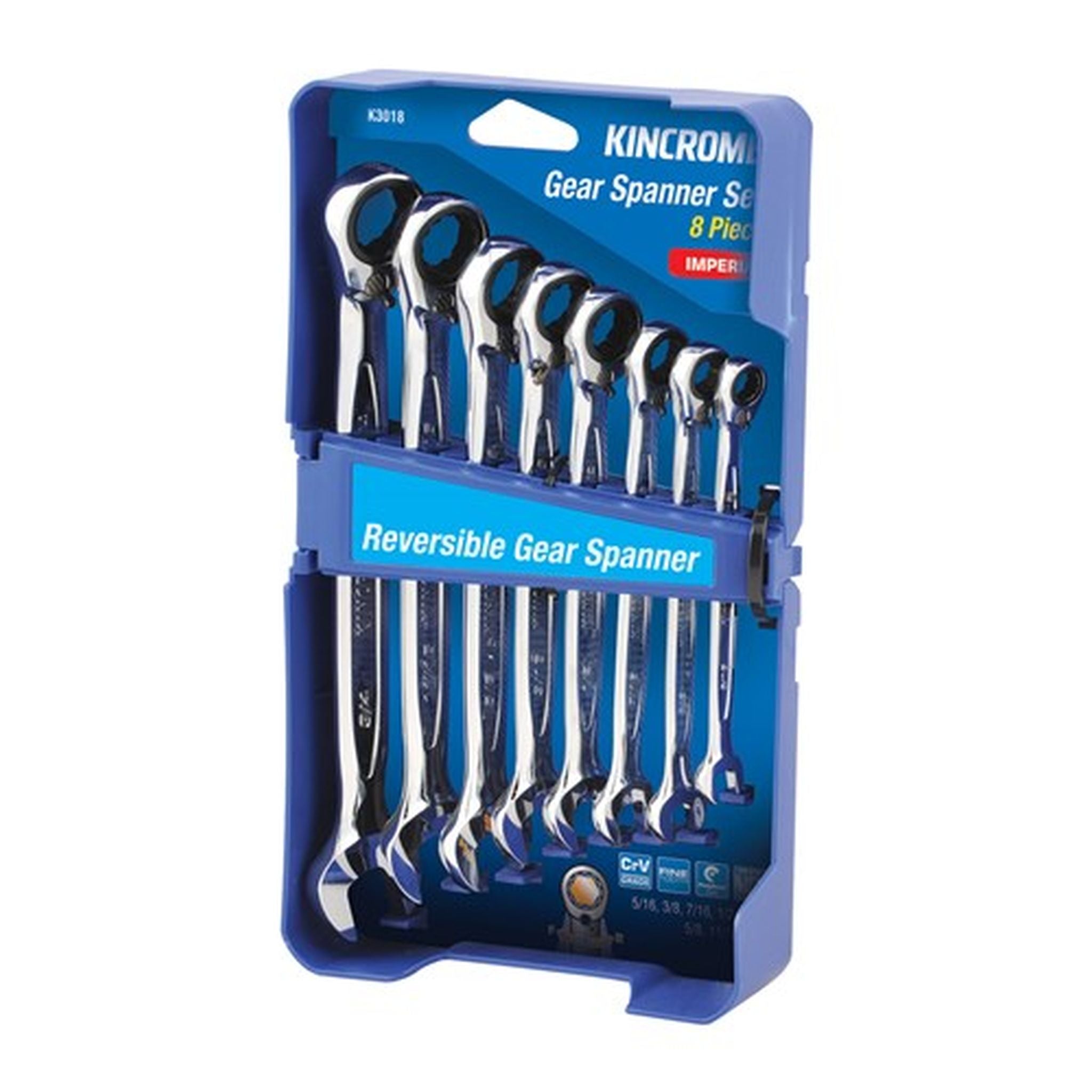 GEAR SPANNER SET IMPERIAL 8PCE