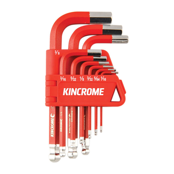 KEY WRENCH SET 9PCE IMPERIAL SHORT