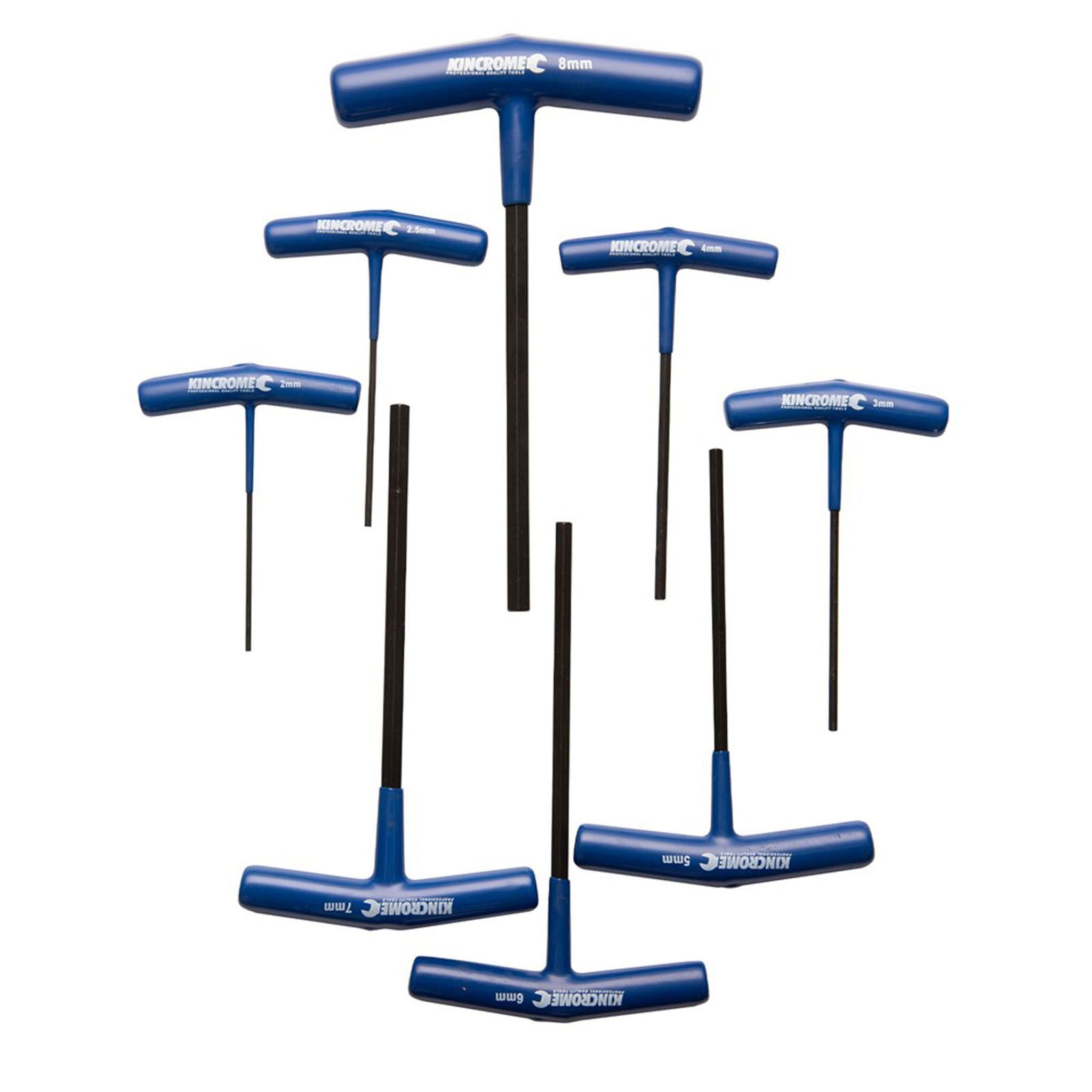 HEX KEY SET TEE HANDLE 9PCE METRIC