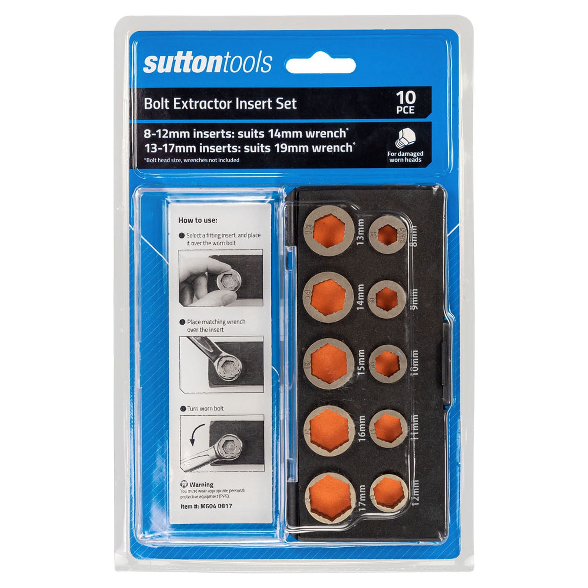 BOLT EXTRACTOR KIT 8-17mm