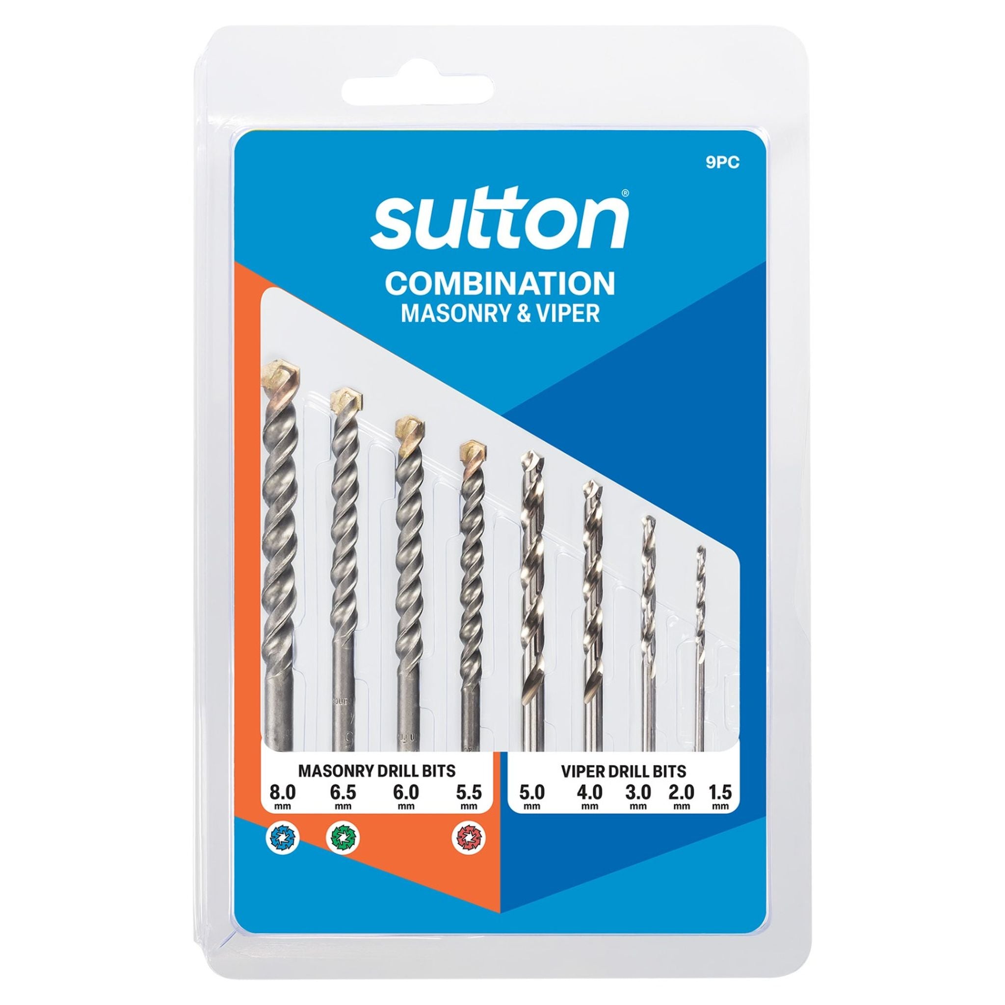 DRILL MASONRY 5PCE SET 6, 6.5, 8, 10 & 12mm