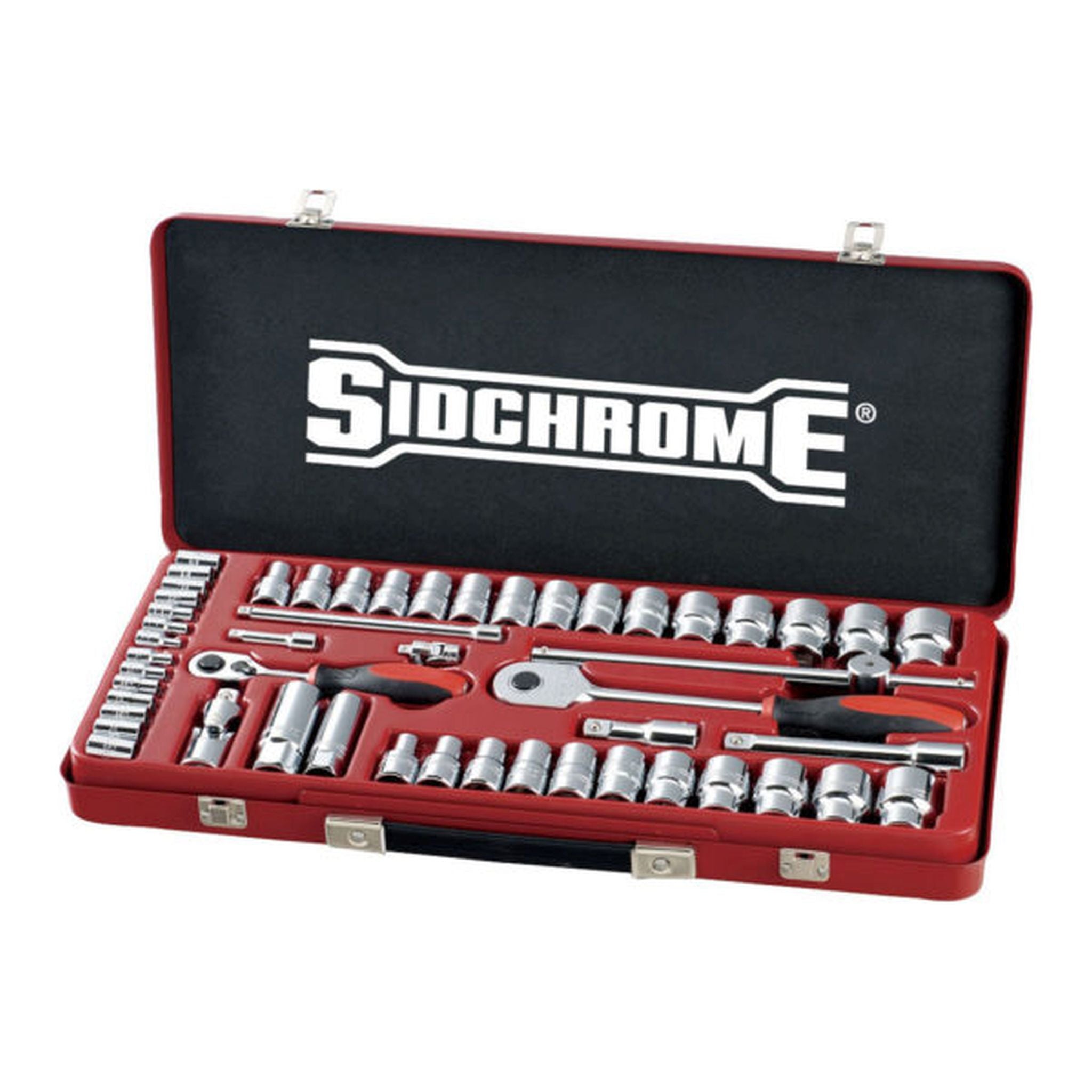 SOCKET SET 51 PCE 1/4 & 1/2 DRIVE METRIC