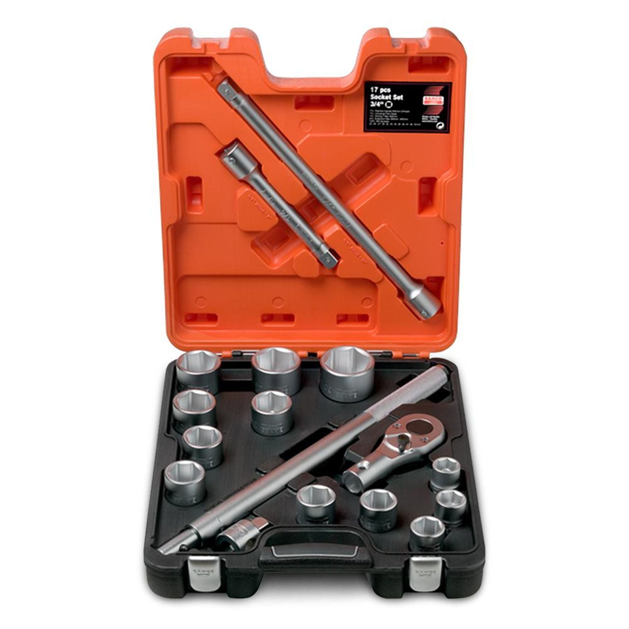 SOCKET SET 3/4R METRIC 17PCE