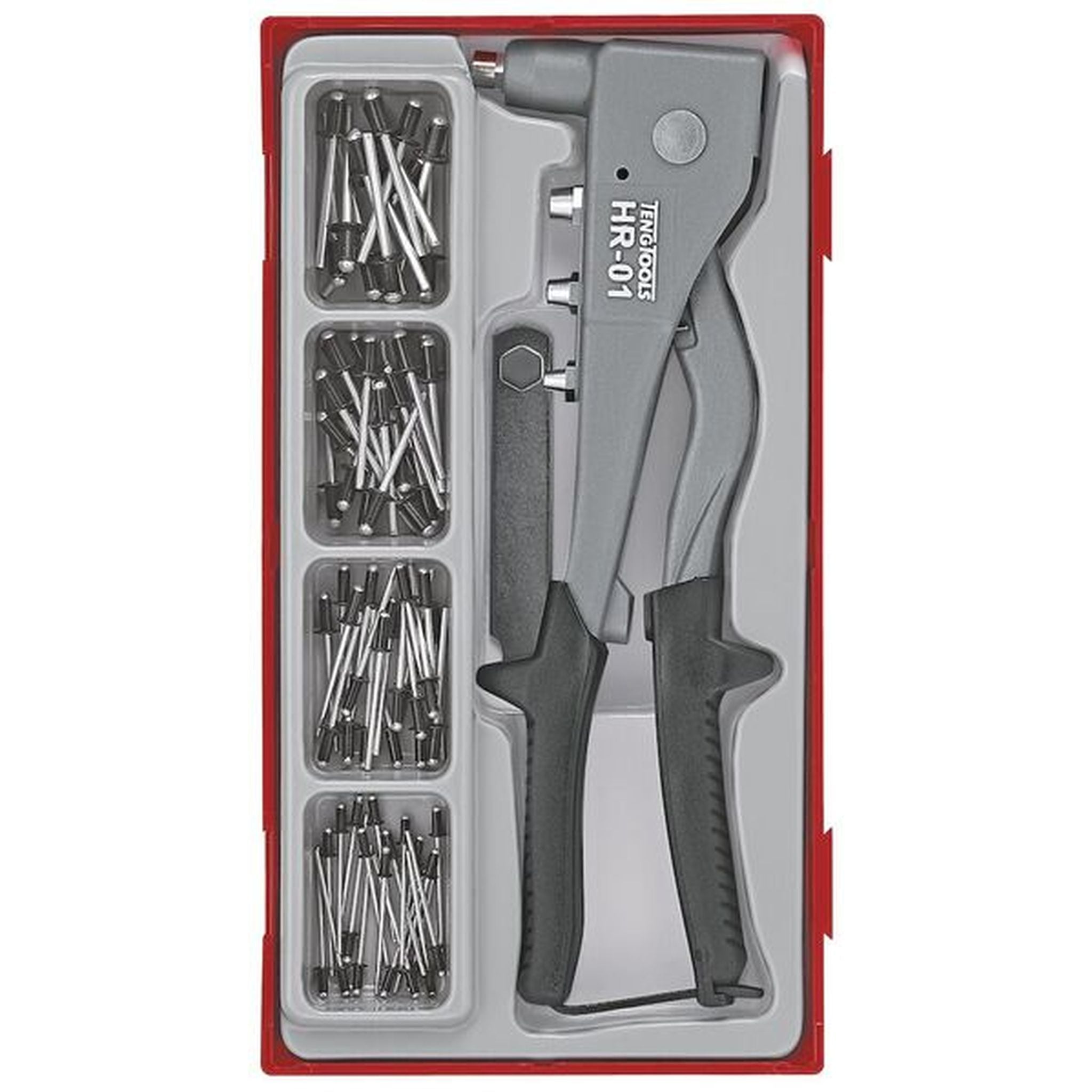H-D HAND RIVET SET TC-TRAY 81PC  